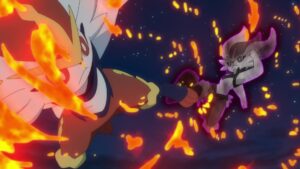 Episodio 83 Viajes Pokémon Cinderace contra Cinderace