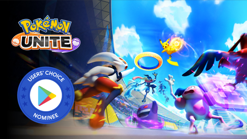 ¡Sol solemne en Pokémon UNITE! User's Choice Award Google Play