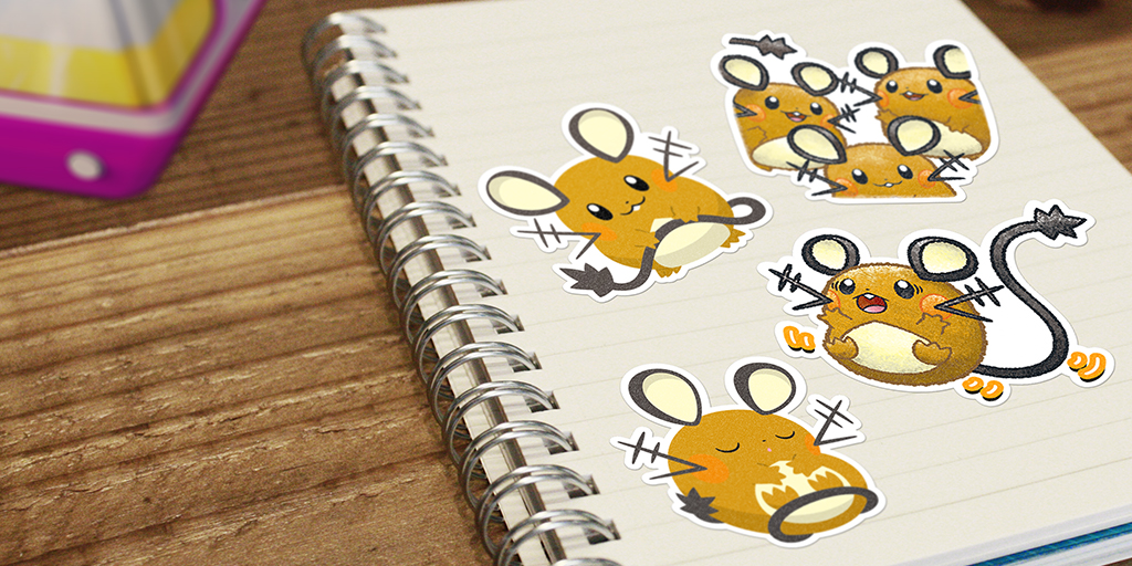Dedenne en el Festival de las luces de Pokémon GO pegatinas