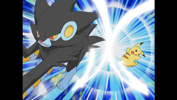 ¡TV Pokémon se electrifica por Shinx! Luxray contra Pikachu