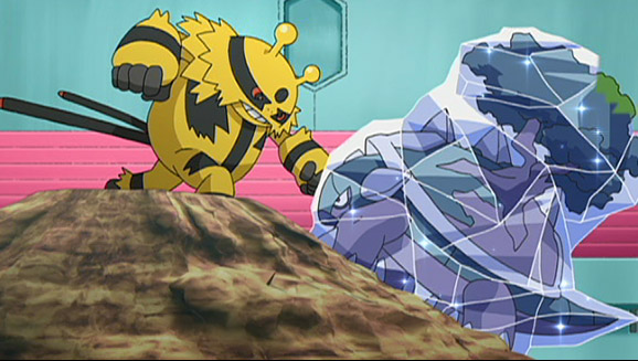¡La brillante y reluciente Sinnoh en TV Pokémon! Electivire contra Torterra
