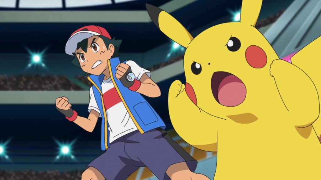Episodio 85 Viajes Pokémon Ash y Pikachu animan a Lucario