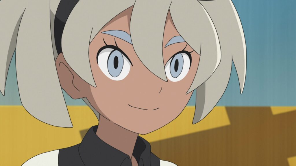 Episodio 85 Viajes Pokémon Judith sonríe en mitad del combate