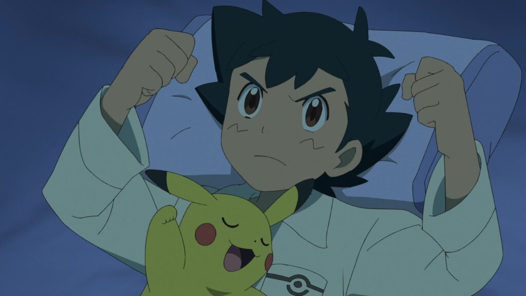 Episodio 85 Viajes Pokémon Ash y Pikachu sueñan con ganar a Judith