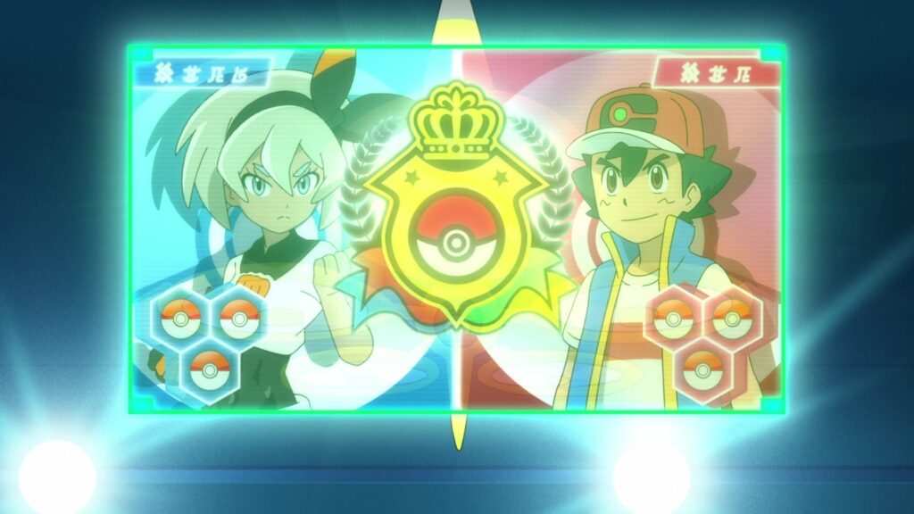 Episodio 85 Viajes Pokémon Judith contra Ash en el Campeonato Mundial de Pokémon