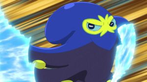 Episodio 85 Viajes Pokémon Grapploct utilizando Hidroariete