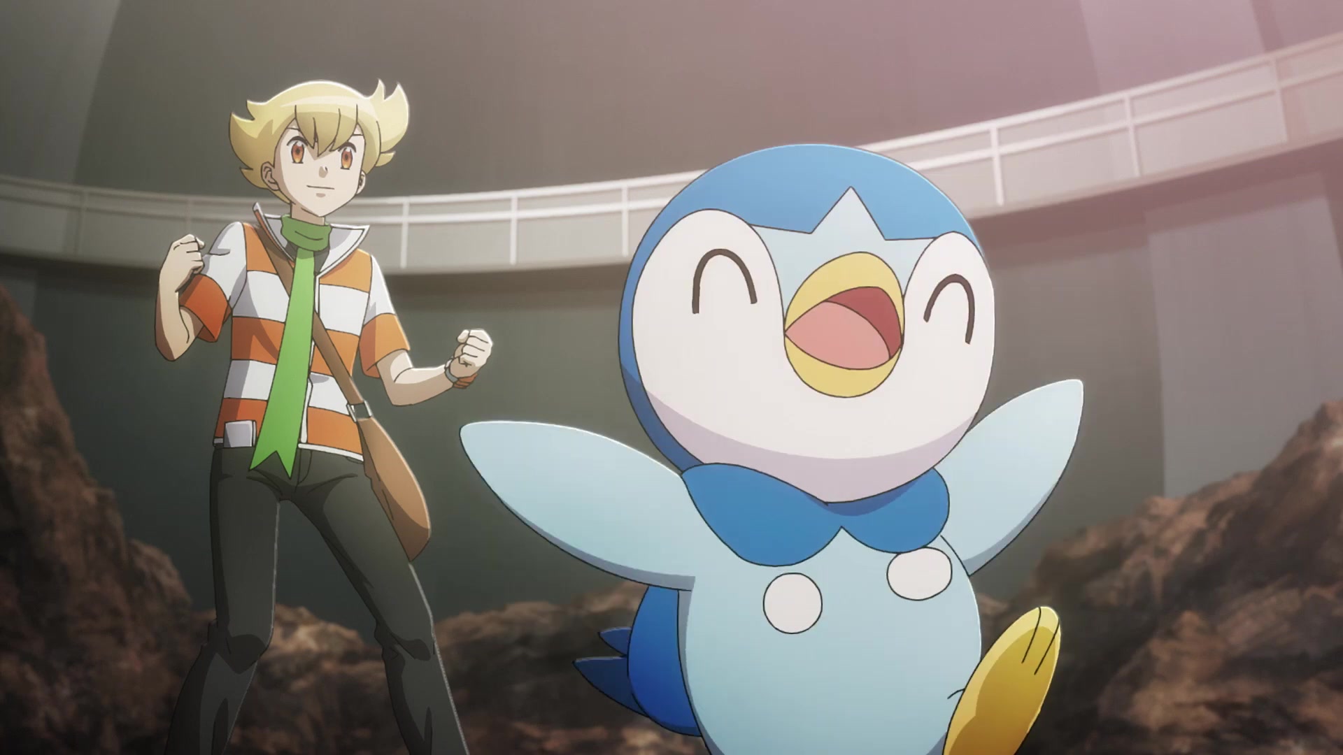 Evoluciones Pokémon EP5: El rival (Sinnoh) Israel y Piplup en el Gimnasio Pirita