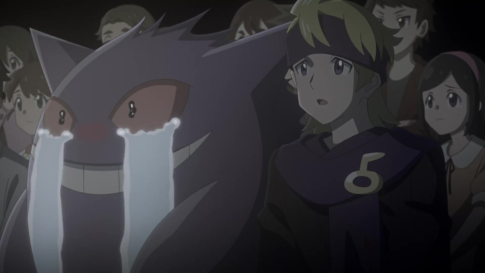 Evoluciones Pokémon EP7: El espectáculo (Johto) Gengar llorando