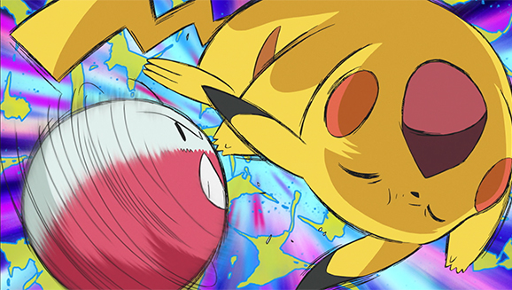 TV Pokémon: ¡Voltorb electrizante! Electrode y Pikachu