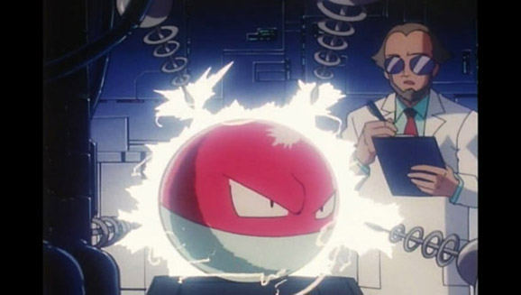 TV Pokémon: ¡Voltorb electrizante! experimento Voltorb en Kanto