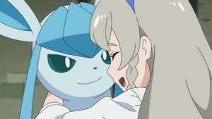 Episodio 87 Viajes Pokémon Glaceon de Regina se recupera