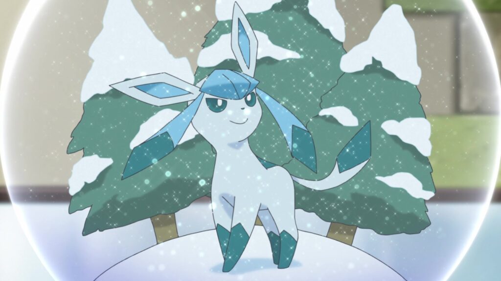 Episodio 87 Viajes Pokémon Bola de Nieve Glaceon