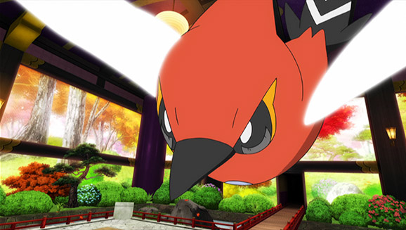TV Pokémon: ¡XY-Expediciones en Kalos! Fletchinder de Ash