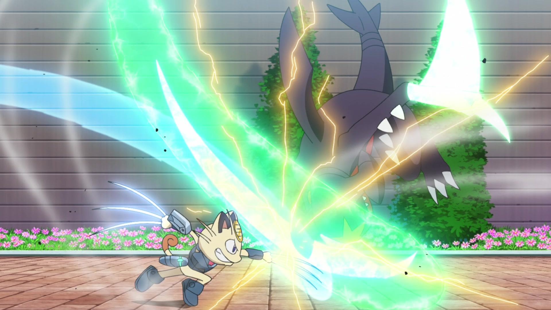 Episodio 89 Viajes Pokémon Meowth contra Garchomp