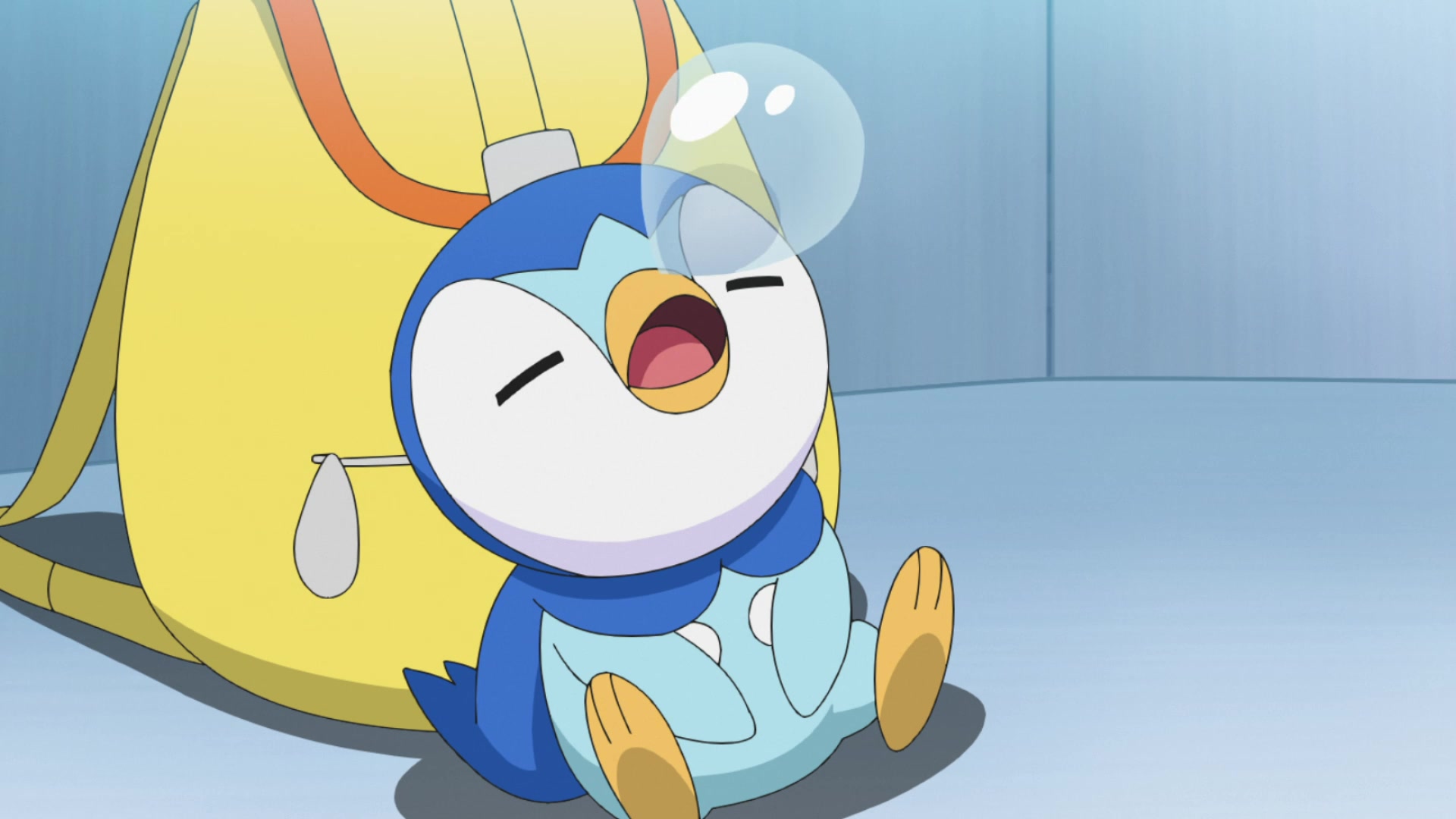 Episodio 89 Viajes Pokémon Piplup de Maya durmiendo