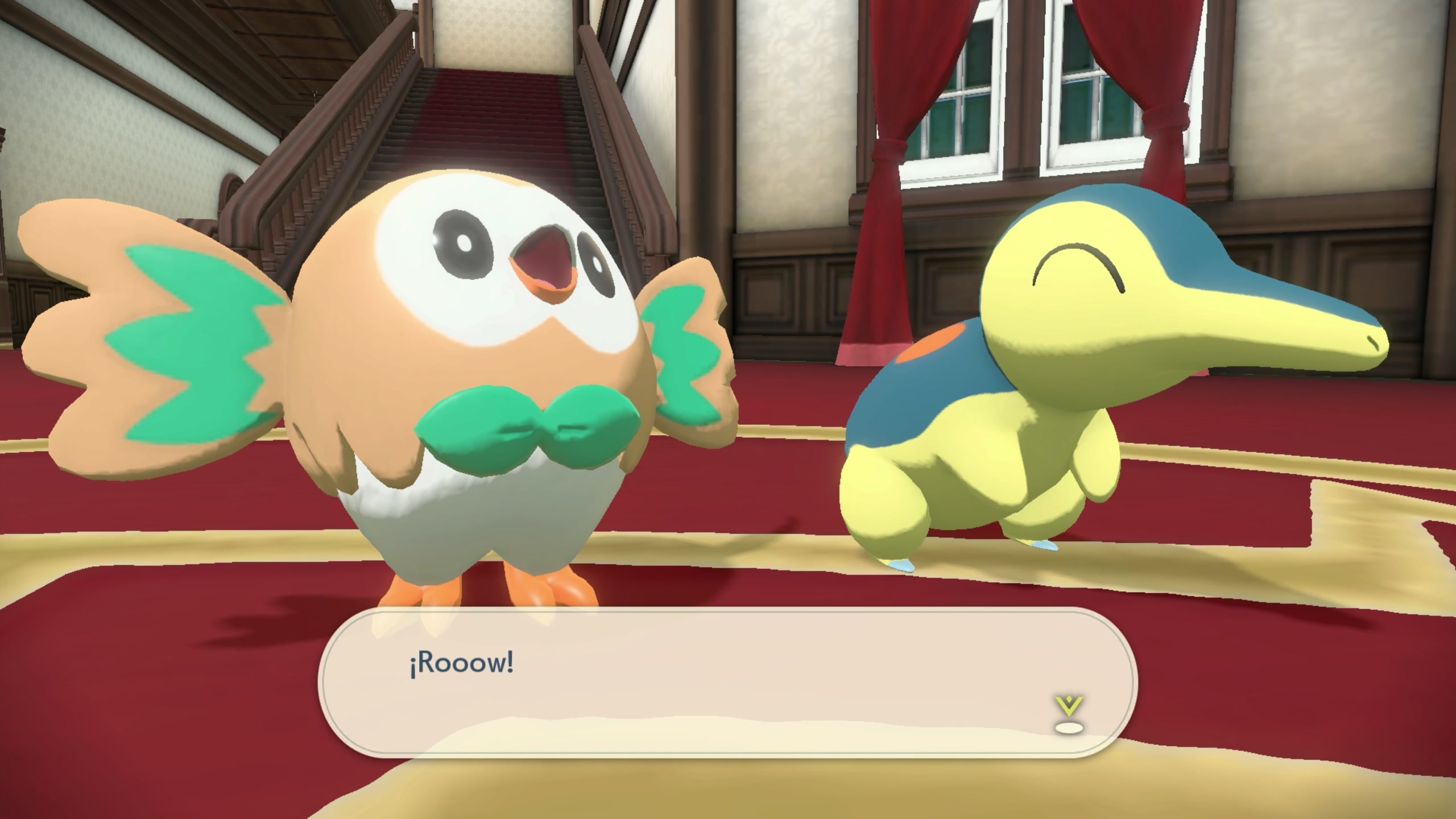 División de investigación Rowlet y Cyndaquil restantes se quedan con el Profesor Lavender