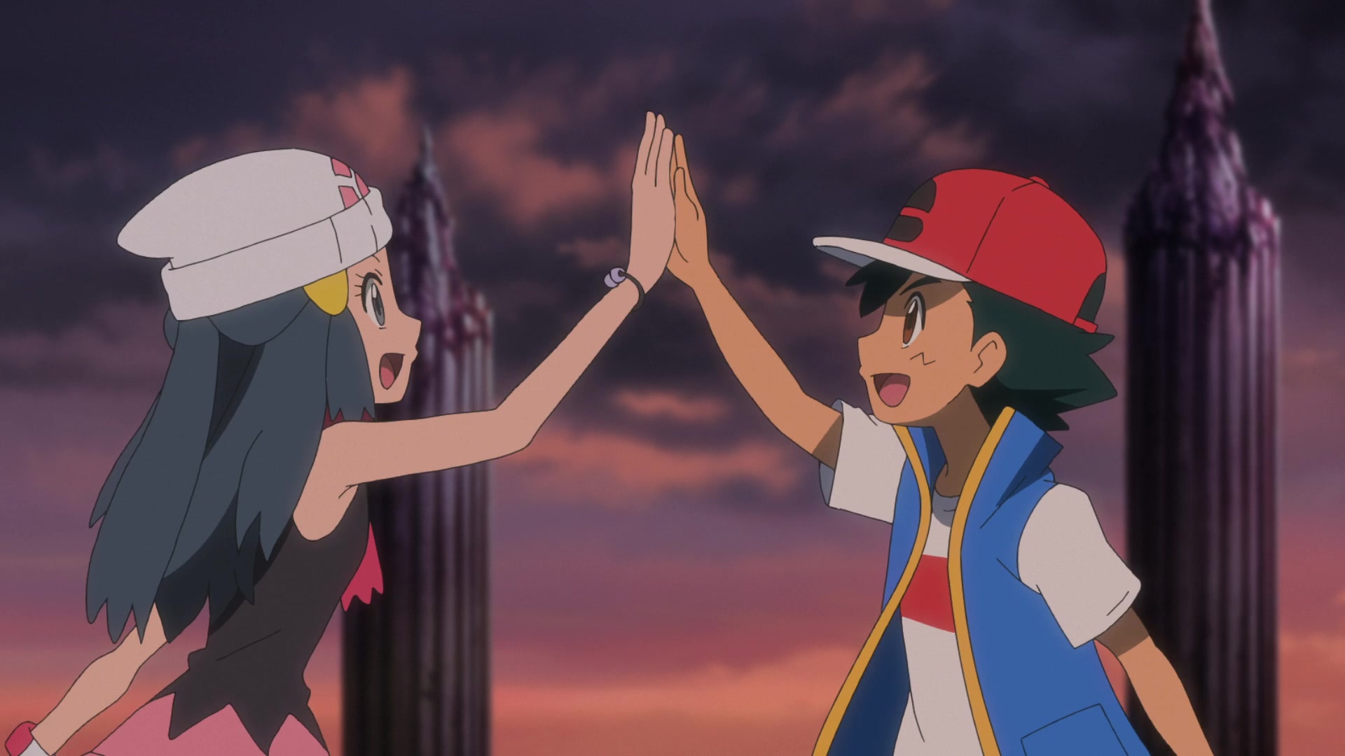 Episodio 4 Dios Arceus Maya y Ash chocan los cinco