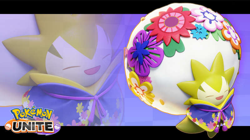 Luces de neón (Pokémon UNITE) Holoatuendo de Eldegoss Primaveral