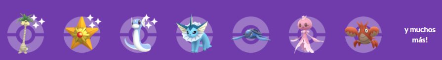Pokémon GO: ¡Temporada de Alola! Playas + Agua