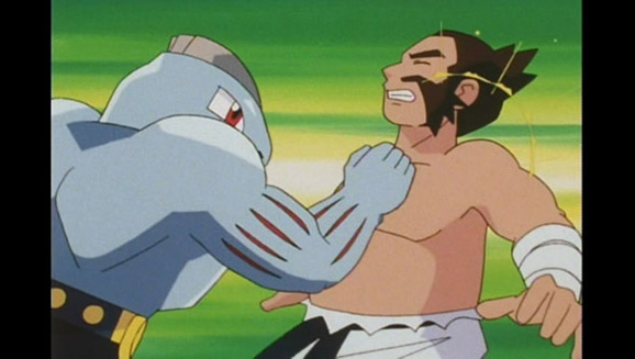 TV Pokémon: Los Campeones de la Liga de Johto Machoke y Aníbal