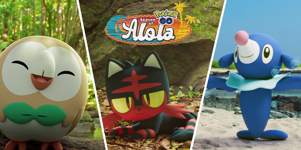 Pokémon GO: ¡Temporada de Alola! Rowlet, Litten y Popplio