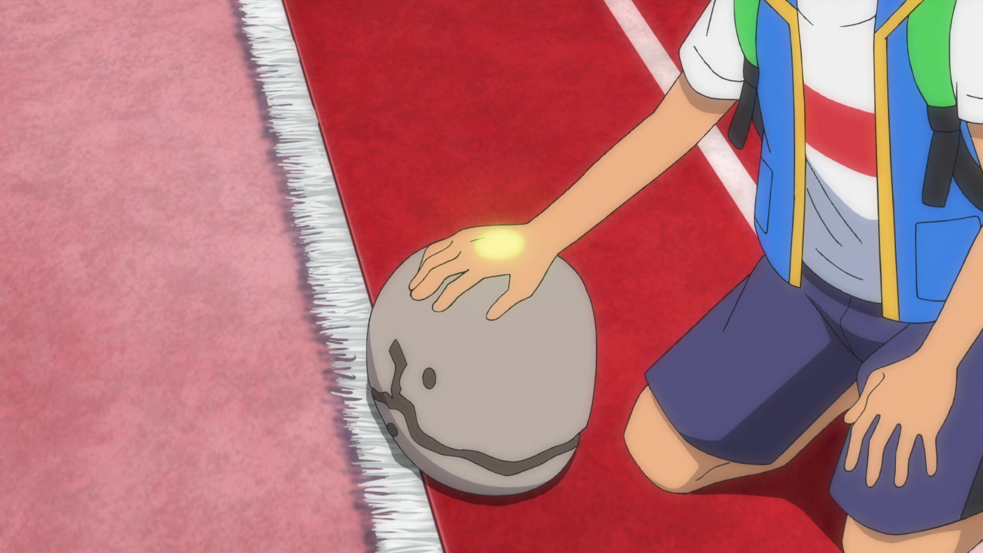 Episodio 91 Viajes Pokémon Ash toca la Piedra Espíritu de Spiritomb