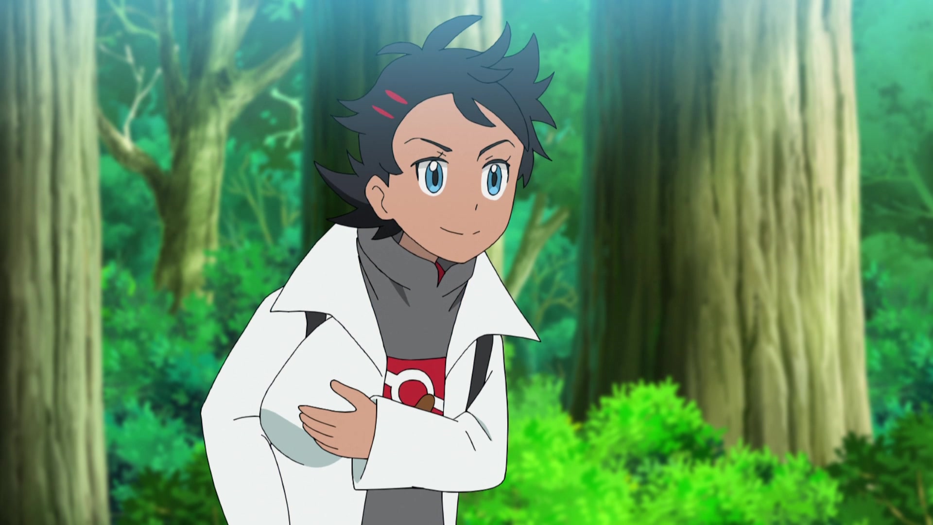 Episodio 93 Viajes Pokémon Goh se disfraza de Ren para alejar a los Magnemite de François