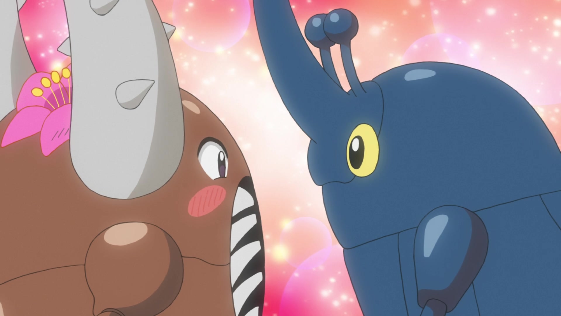 Episodio 94 Viajes Pokémon Pinsir y Heracross vuelven a estar juntos como siempre