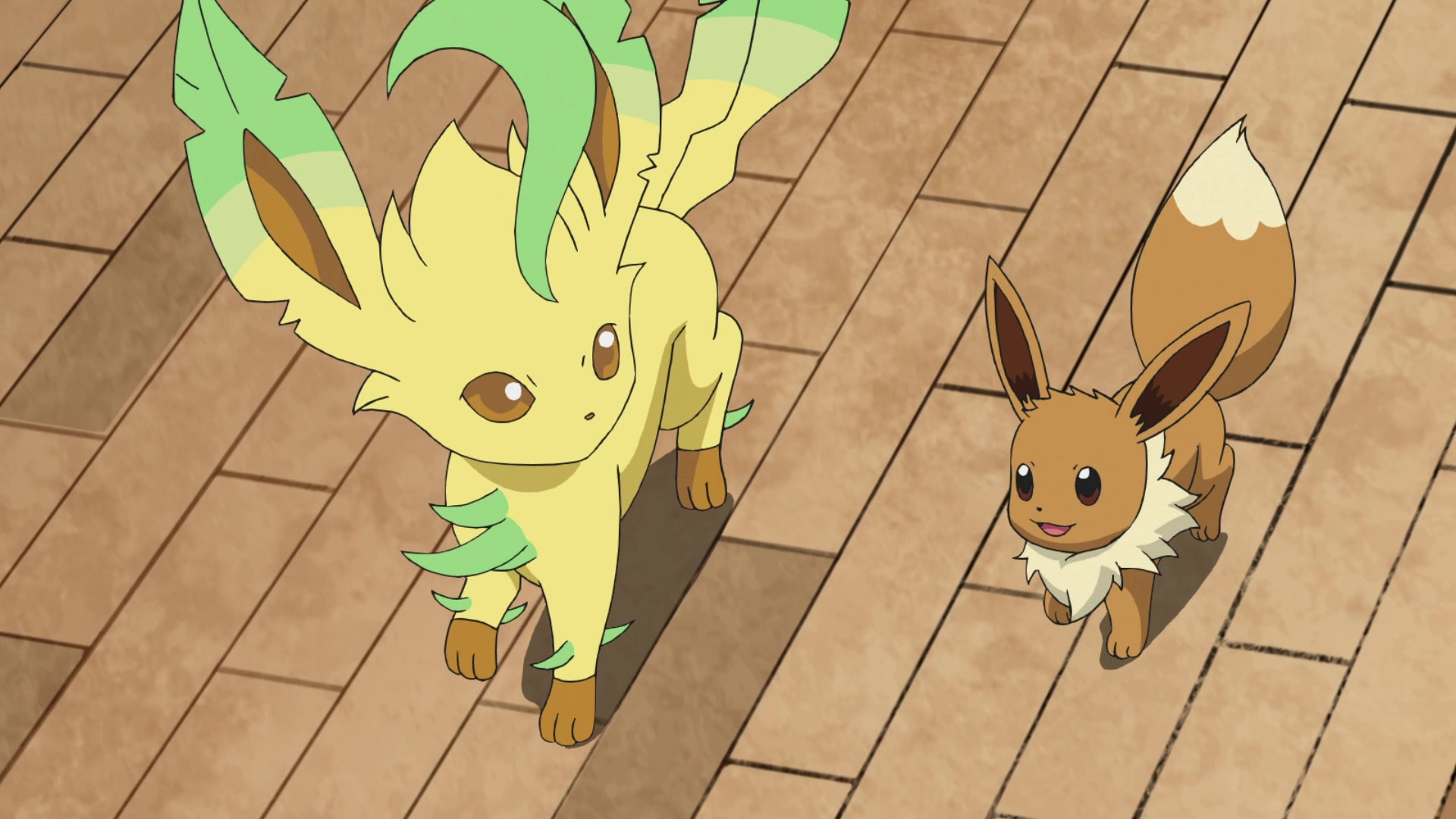 Episodio 94 Viajes Pokémon Leafeon y Eevee