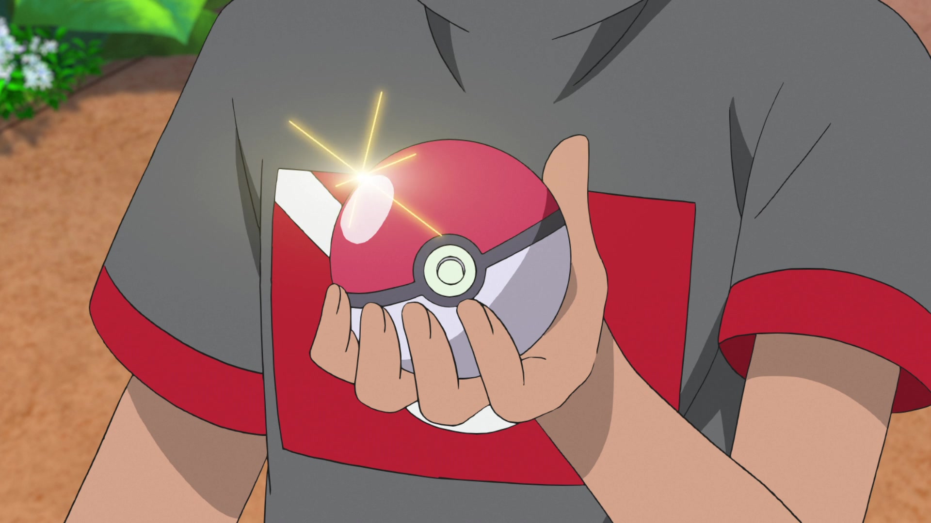 Episodio 94 Viajes Pokémon Goh ha traído a Heracross consigo