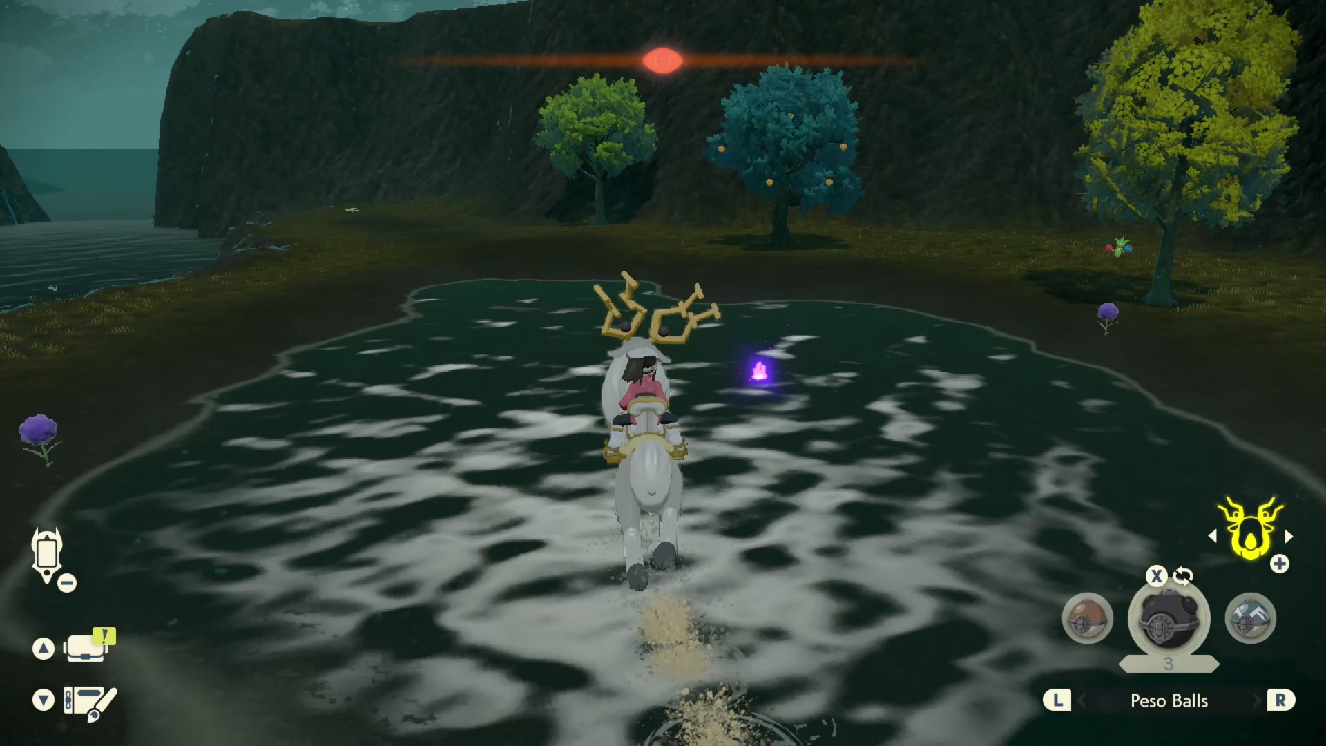 Las Tres Malezas y Arcanine voluta de luz