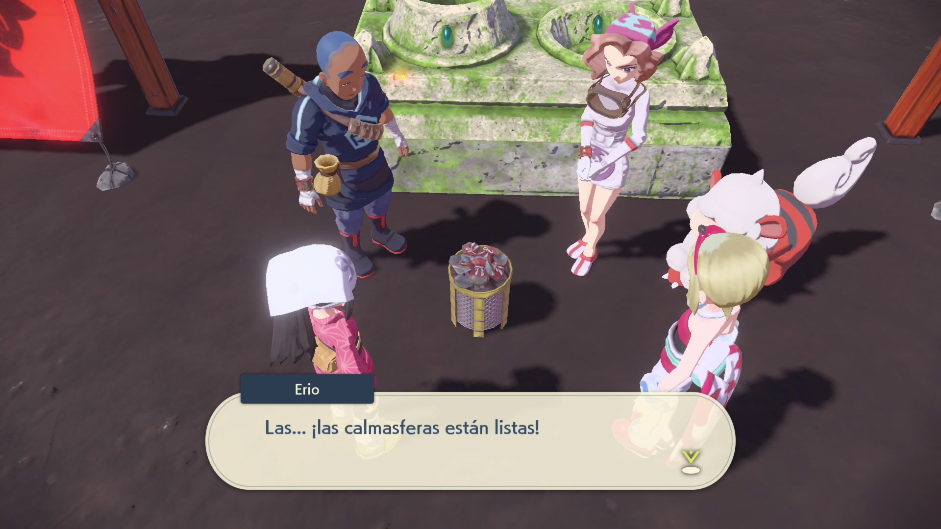 Las Tres Malezas y Arcanine calmaesferas