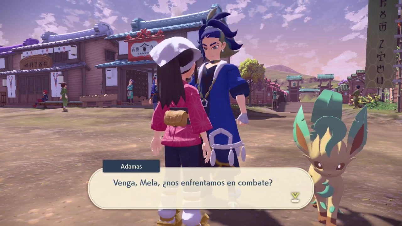 Arcanine Señor de las Islas Combate contra Adamas y Leafeon