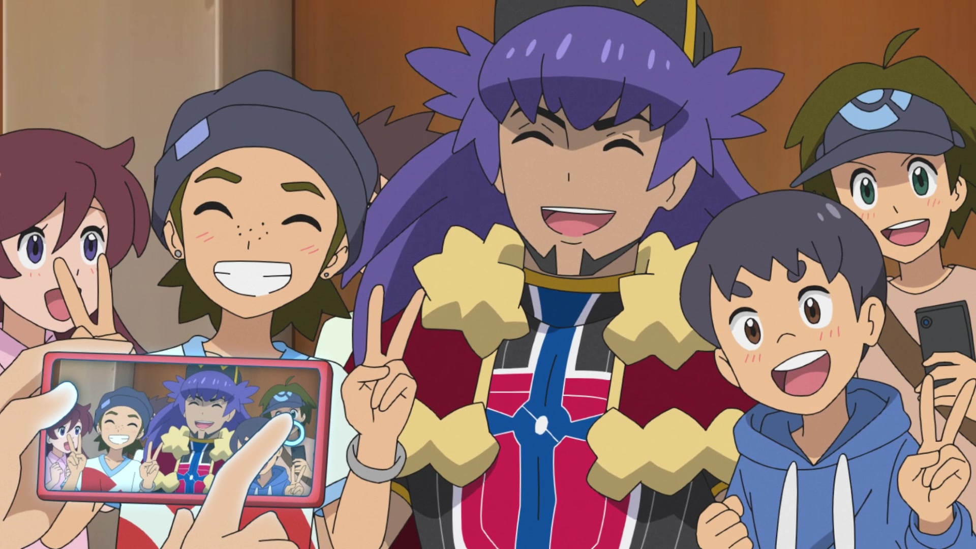 Episodio 100 Viajes Pokémon Lionel sacándose fotos con los fans