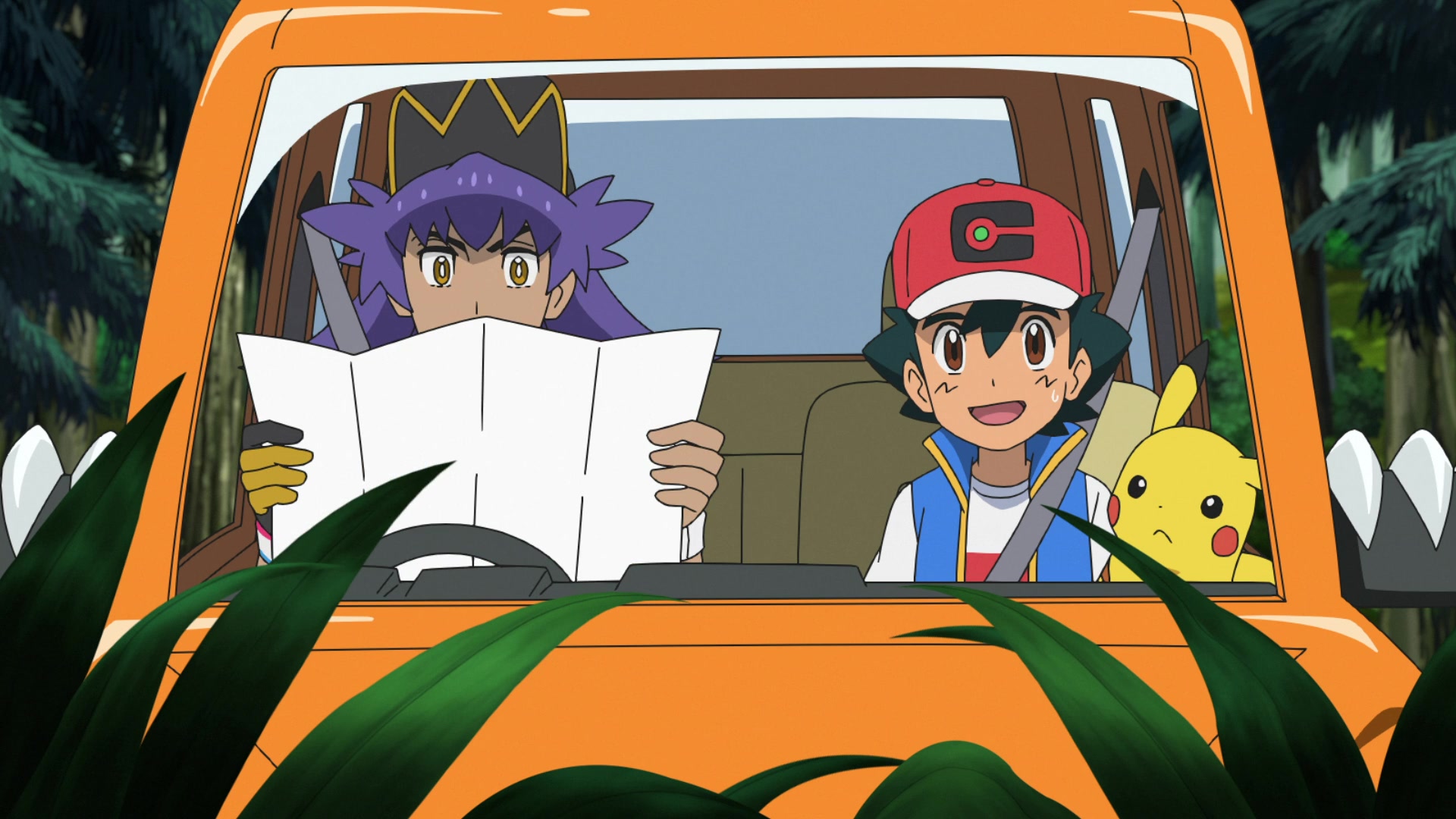 Episodio 100 Viajes Pokémon Lionel se ha perdido incluso usando el mapa...