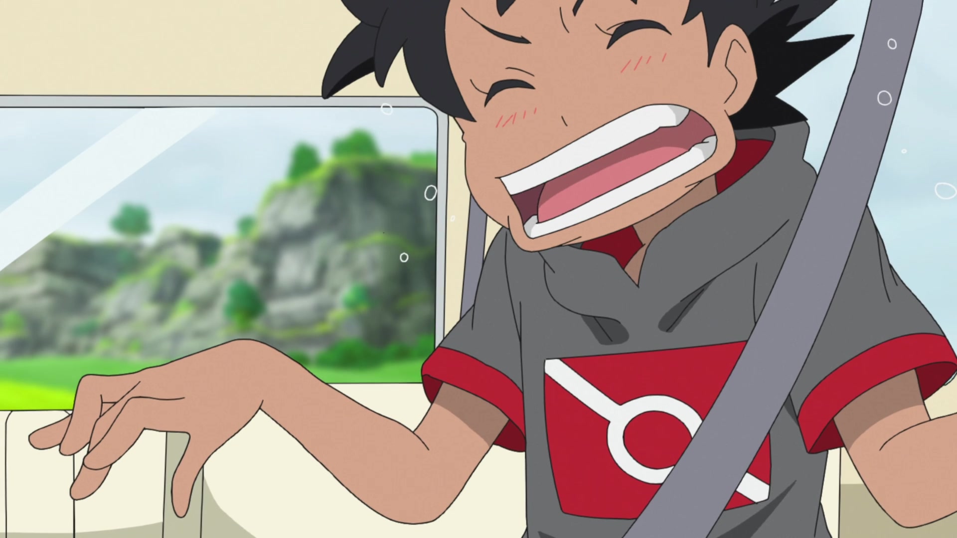 Episodio 100 Viajes Pokémon Goh y el coche de Sonia que bota por todos lados