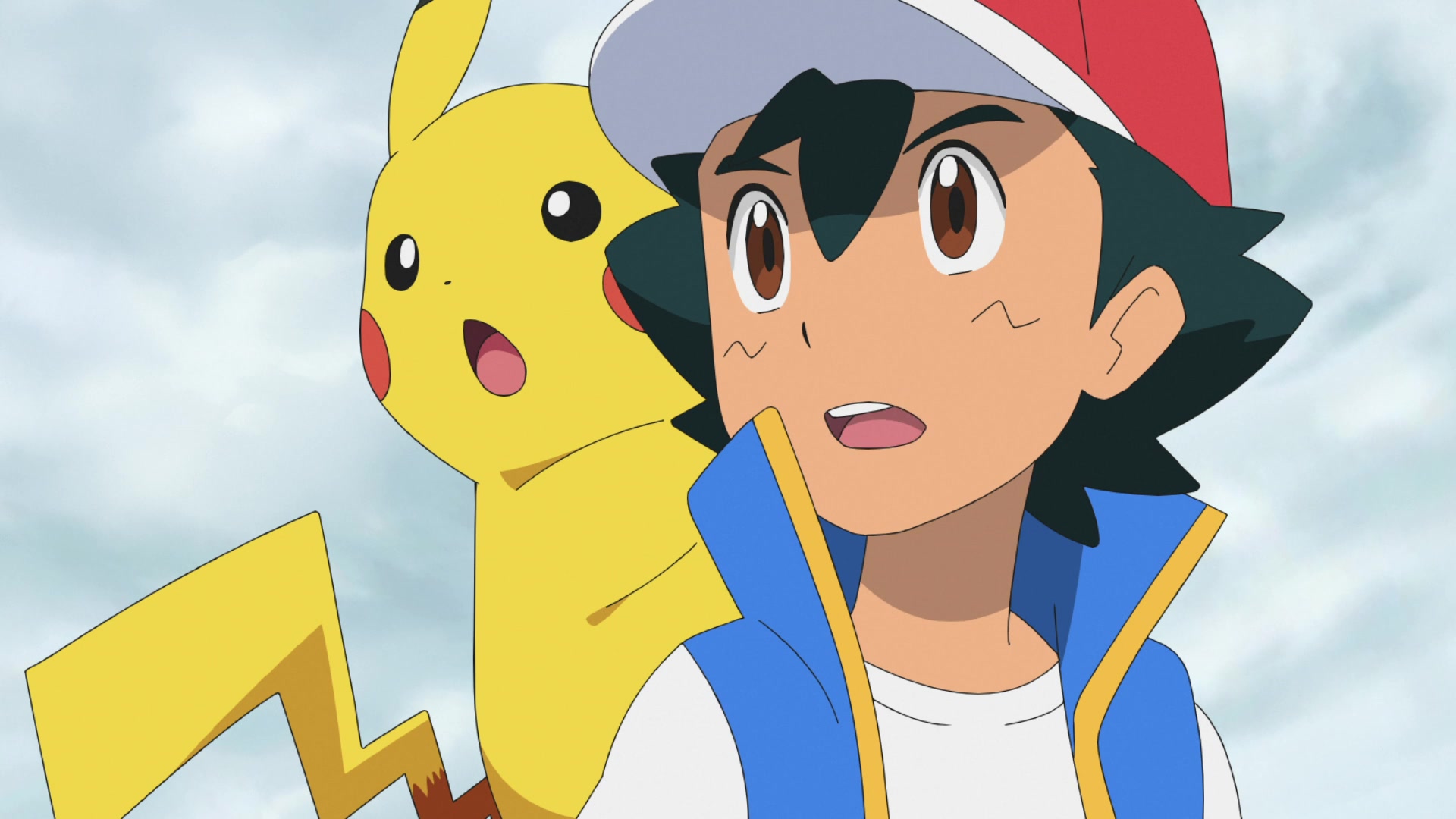 Episodio 100 Viajes Pokémon Ash y Pikachu van a ver qué sucede en la cima del acantilado