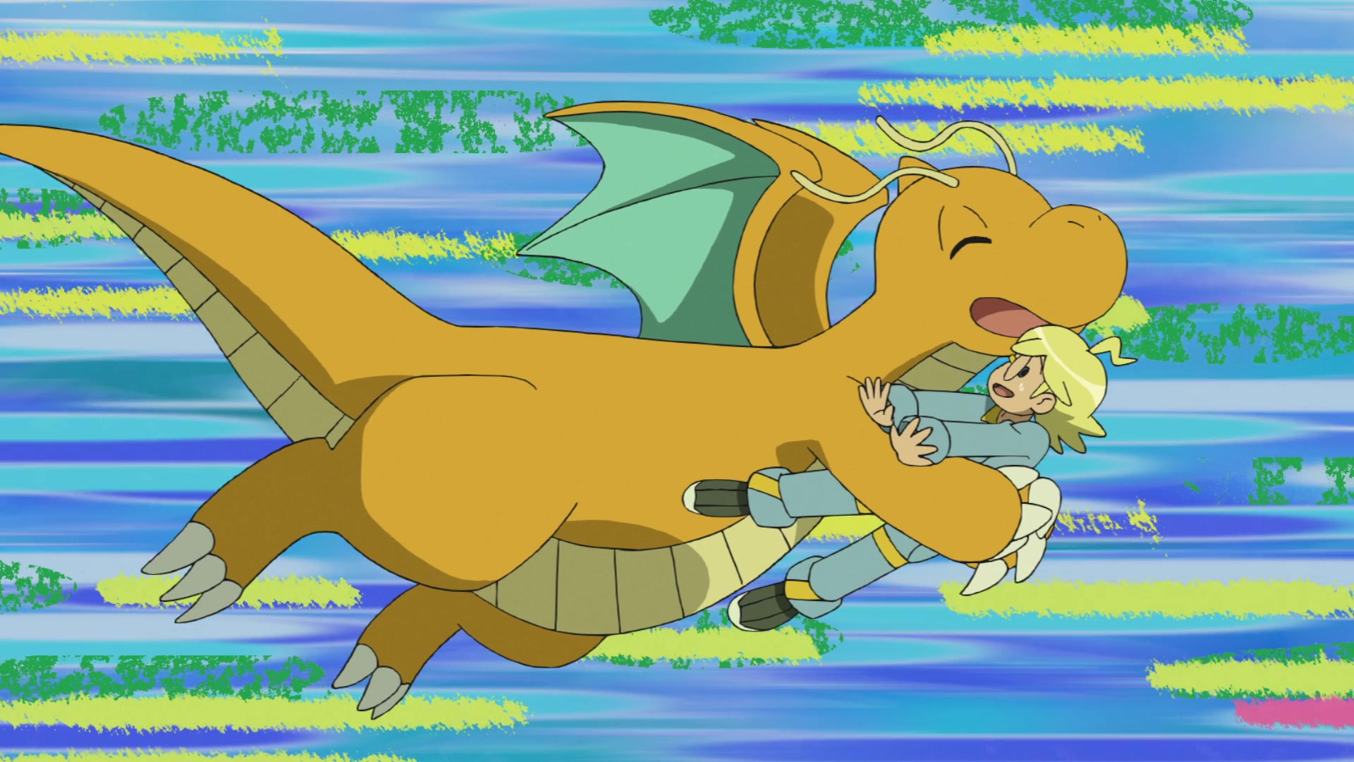 Episodio 103 Viajes Pokémon Dragonite de Ash y Lem