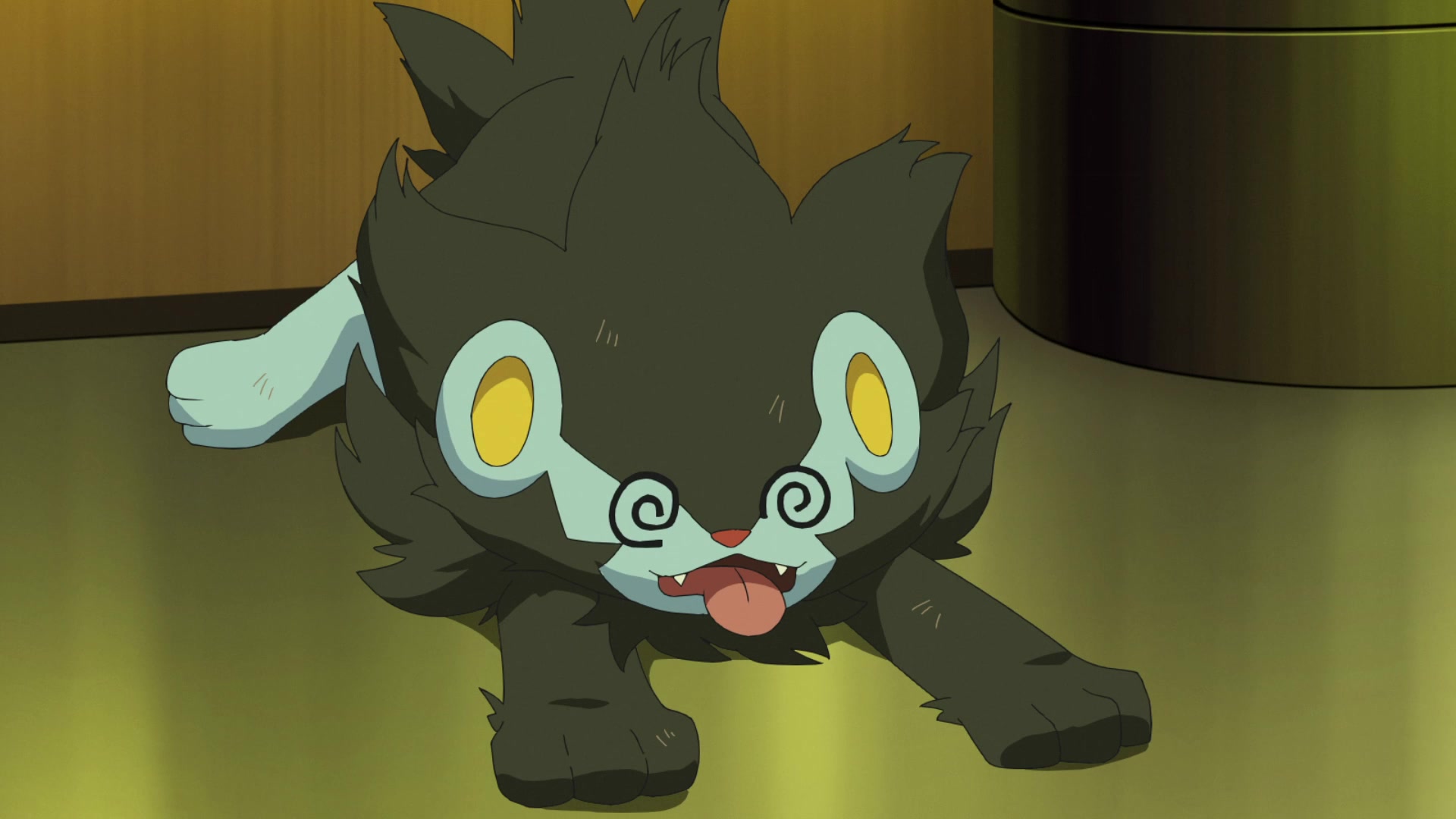 Episodio 103 Viajes Pokémon Luxray de Lem derrotado por Asalto Estelar del Sirfetch'd de Ash