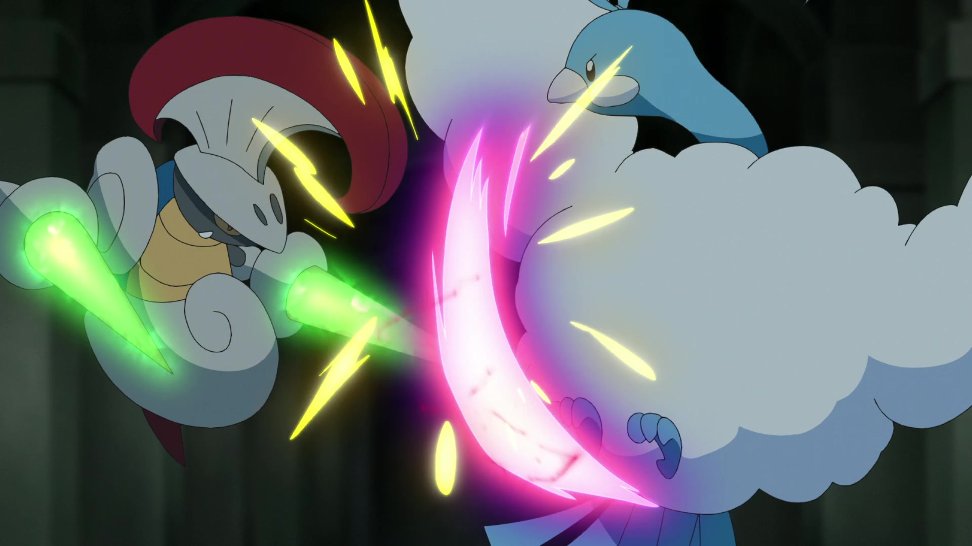 Episodio 103 Viajes Pokémon Escavalier de Tileo contra Altaria de Drácena