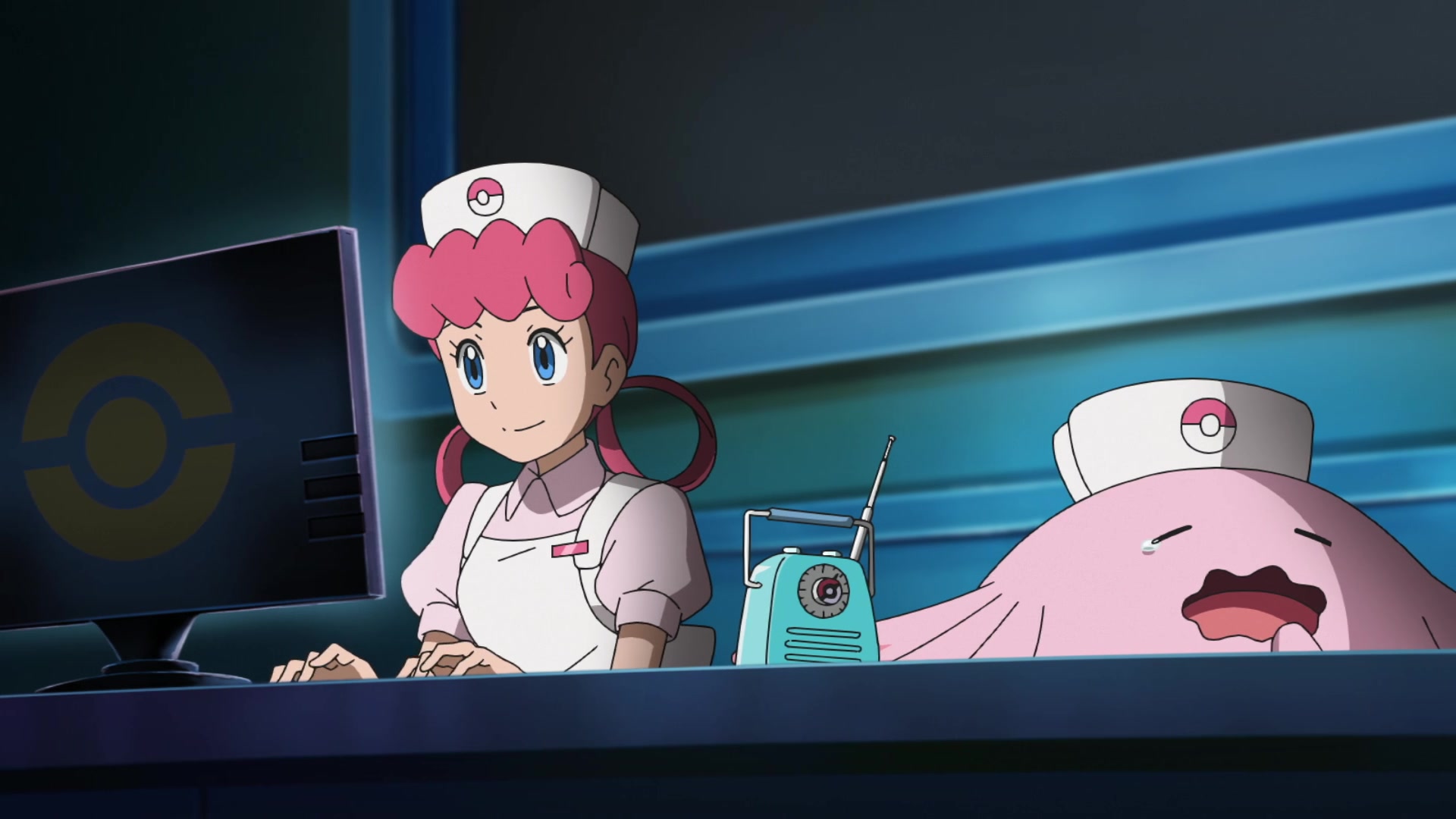 Episodio 106 Viajes Pokémon Enfermera Joy y Blissey