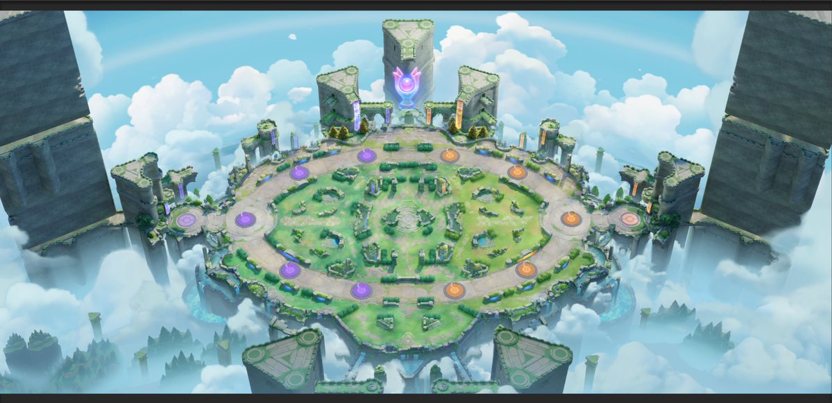 Mew Refinado (Pokémon UNITE) Ruinas Celestes de Tea