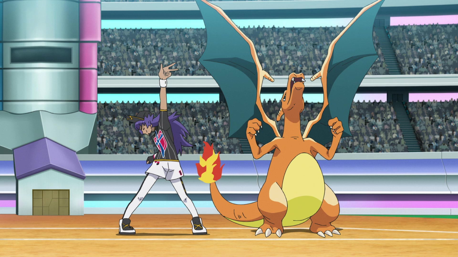 Episodio 115 Viajes Pokémon Lionel gana a Alain