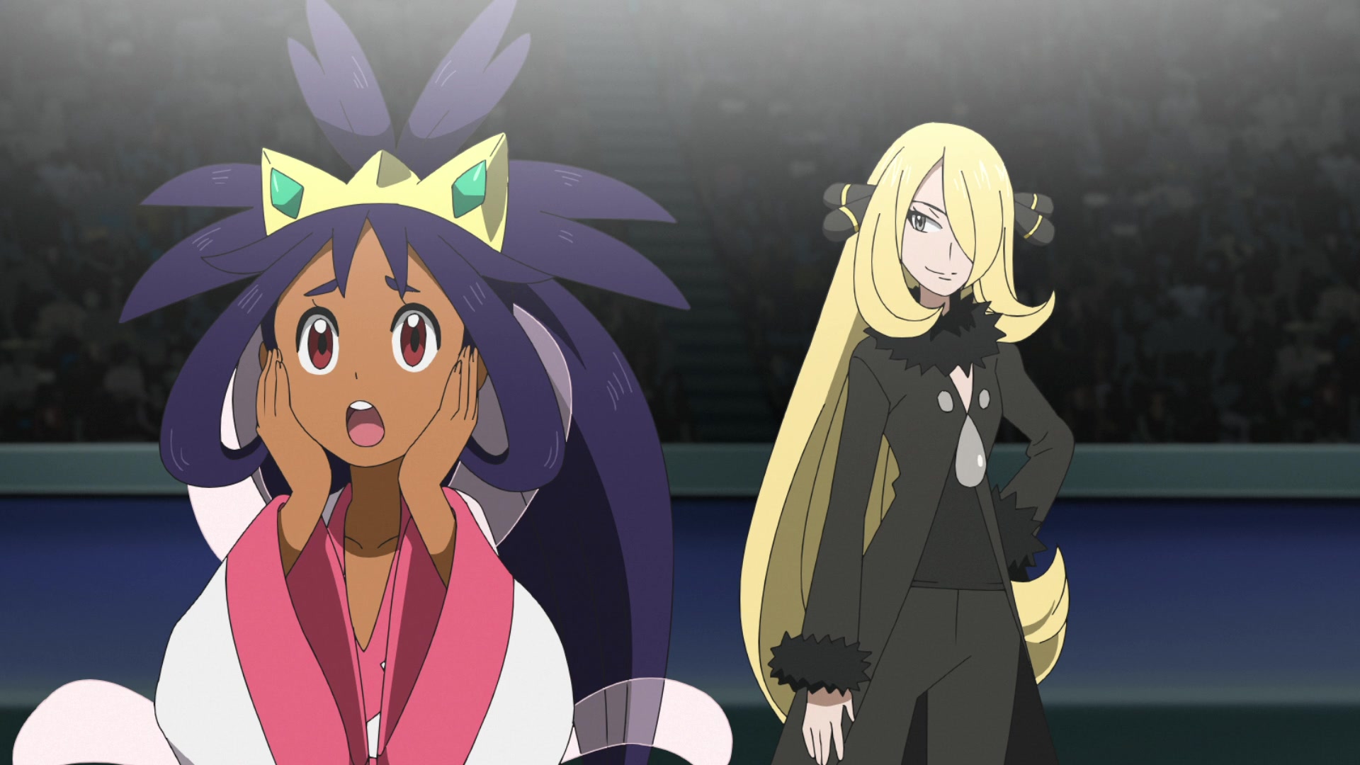 Episodio 115 Viajes Pokémon Iris contra Cintia en la primera ronda
