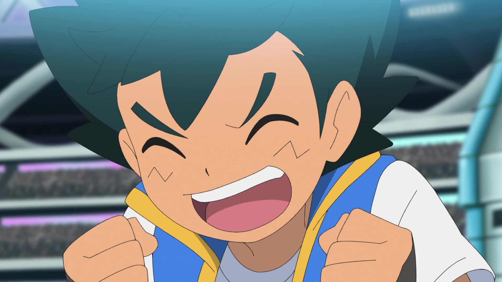 Episodio 118 Viajes Pokémon (resumen) Ash celebra la victoria