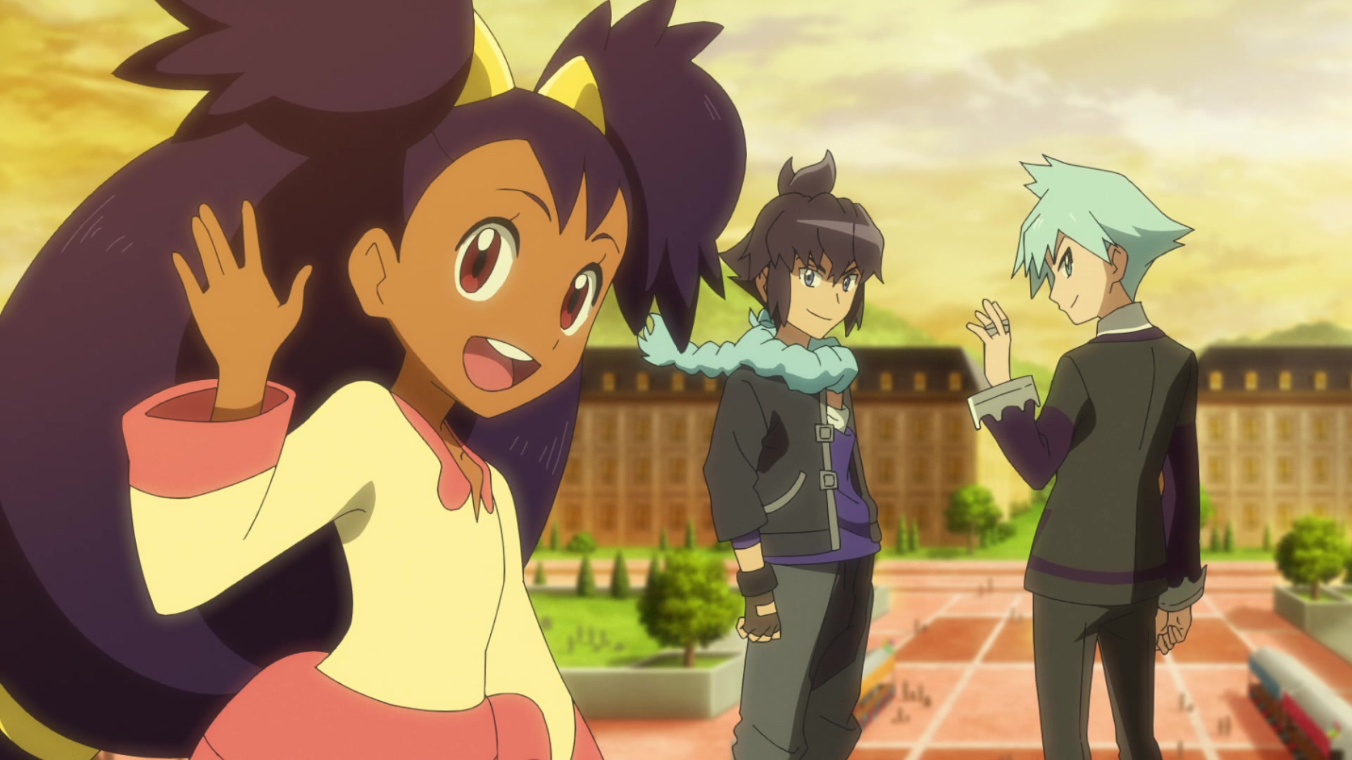 Episodio 118 Viajes Pokémon (resumen) Iris, Alain y Máximo se despiden