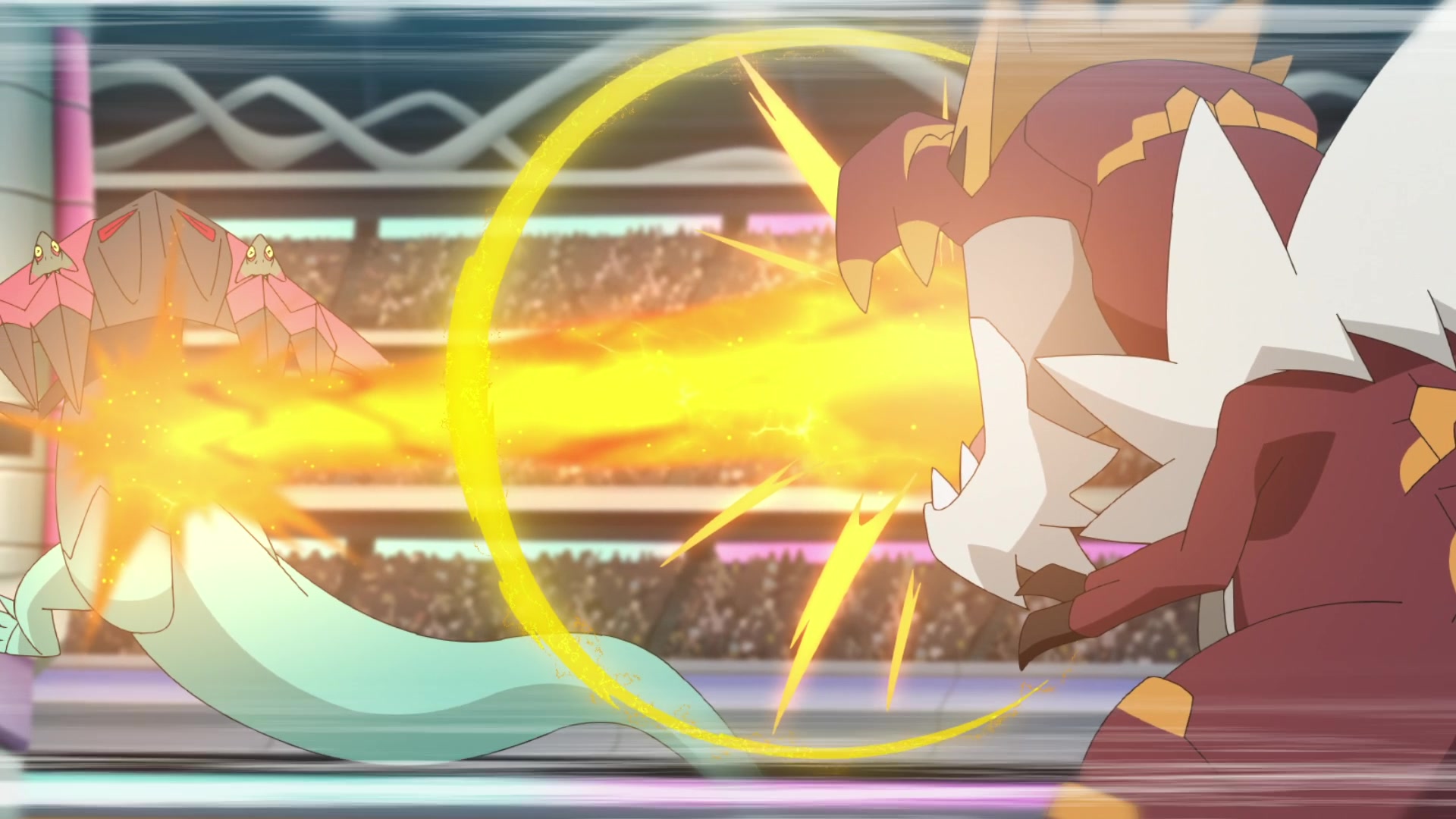 Episodio 122 Viajes Pokémon Dragapult de Lionel contra Tyrantrum de Dianta