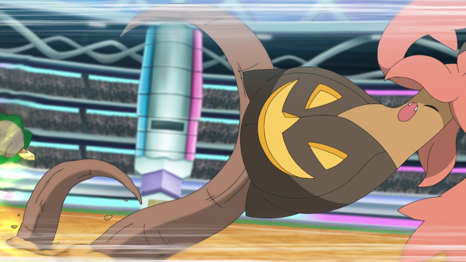 Episodio 122 Viajes Pokémon Rillaboom de Lionel contra Gourgeist de Dianta