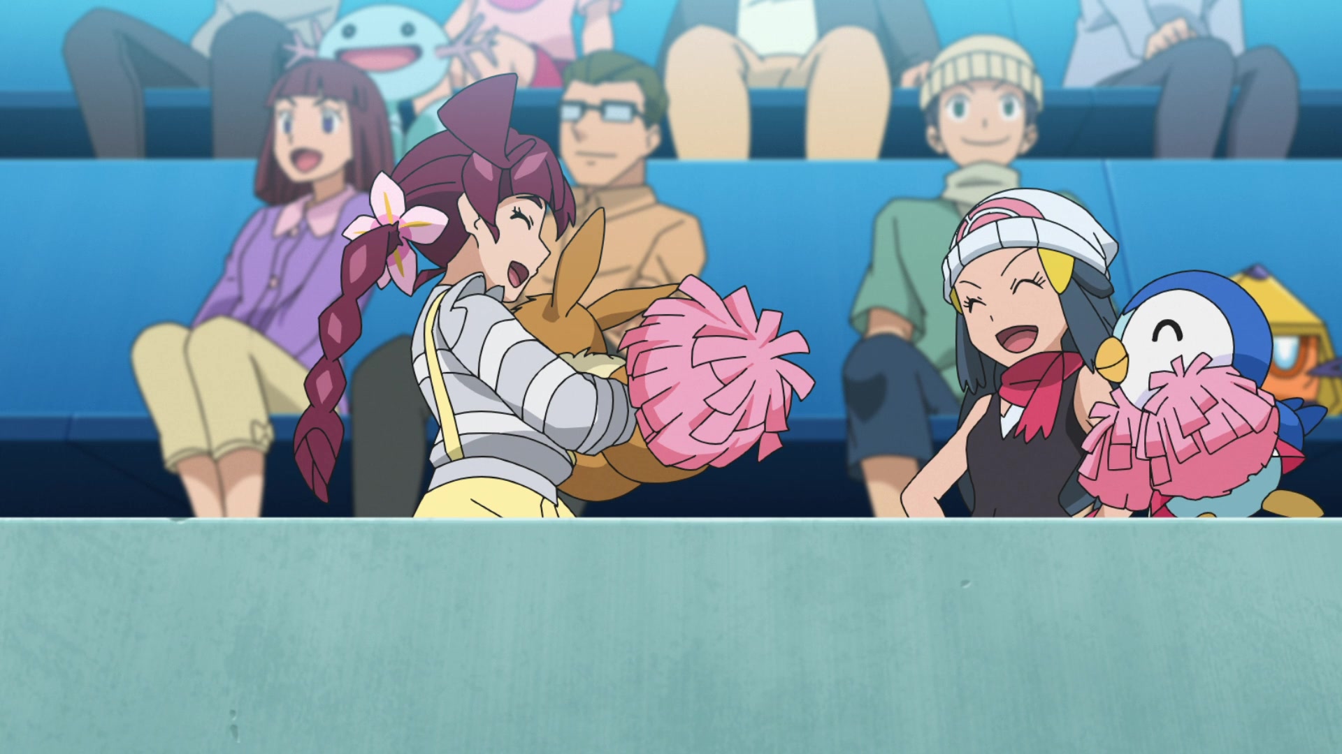 Episodio 129 Viajes Pokémon Chloe, Eevee, Maya y Piplup