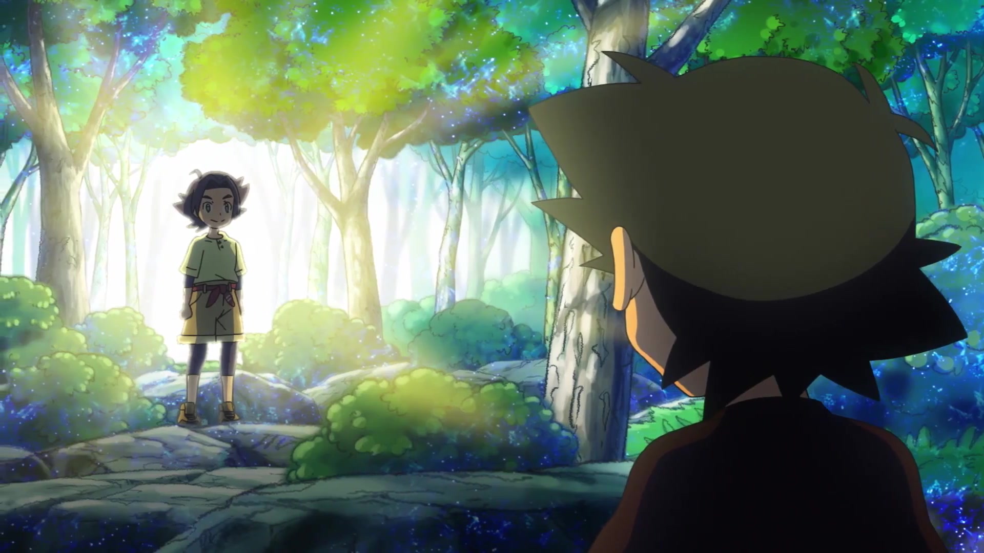 Pokémon: El distante cielo azul Haruto y Ash